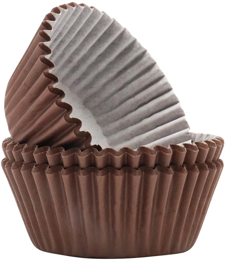 PME Cupcake kepimo puodeliai (60 vnt.) rudi
