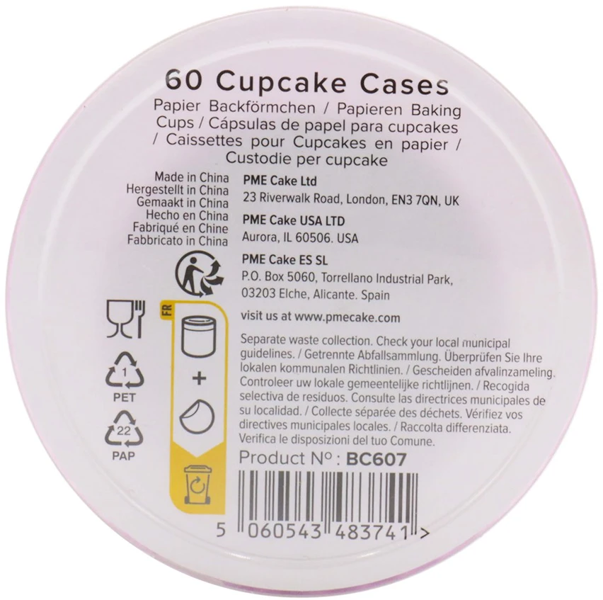 PME Cupcake kepimo puodeliai (60 vnt.) Violetinė