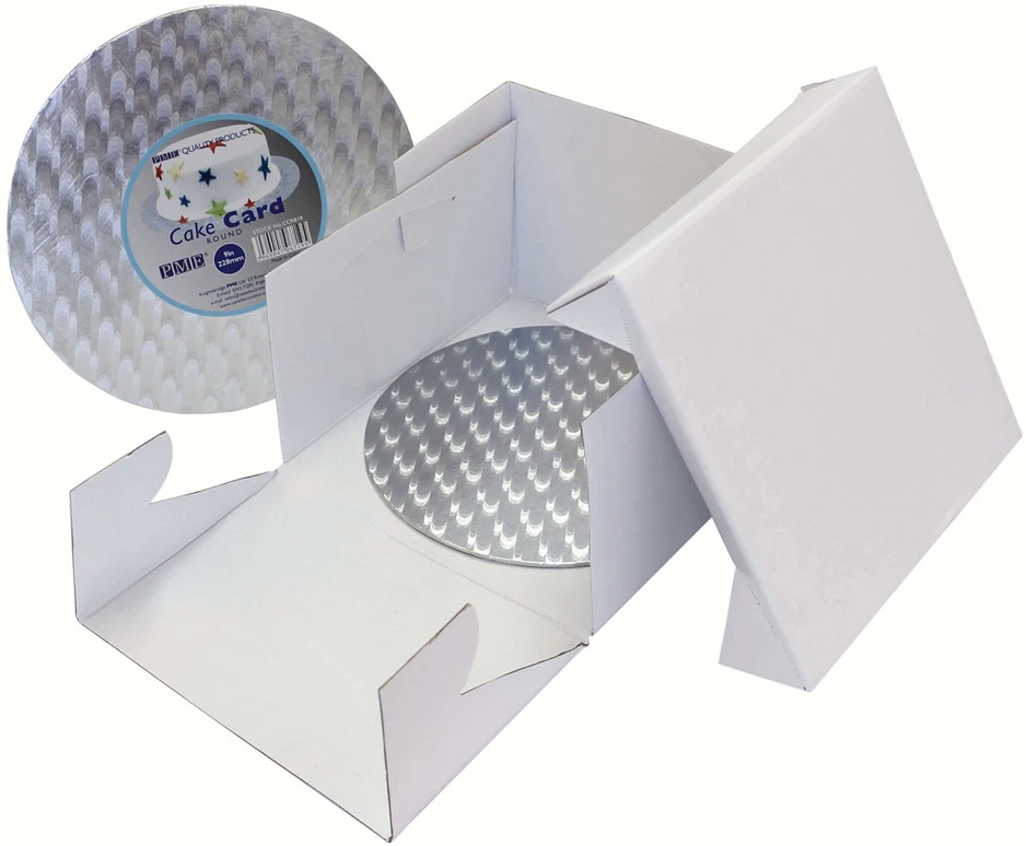 PME Dėžutės ir apvalios lentos rinkinys 25 cm balta
