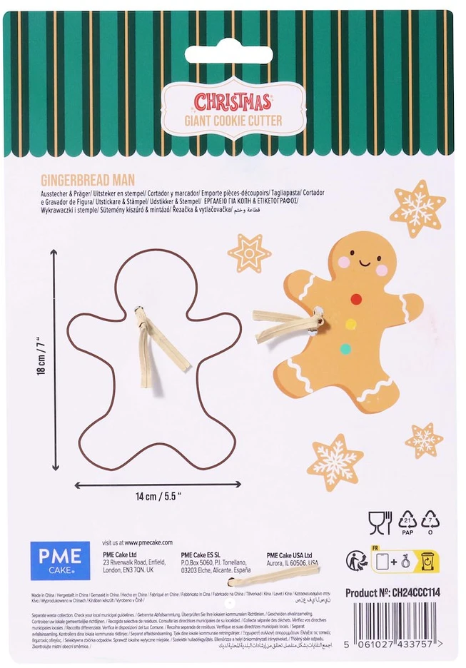 PME Kalėdų senelio sausainių formelė 18 cm