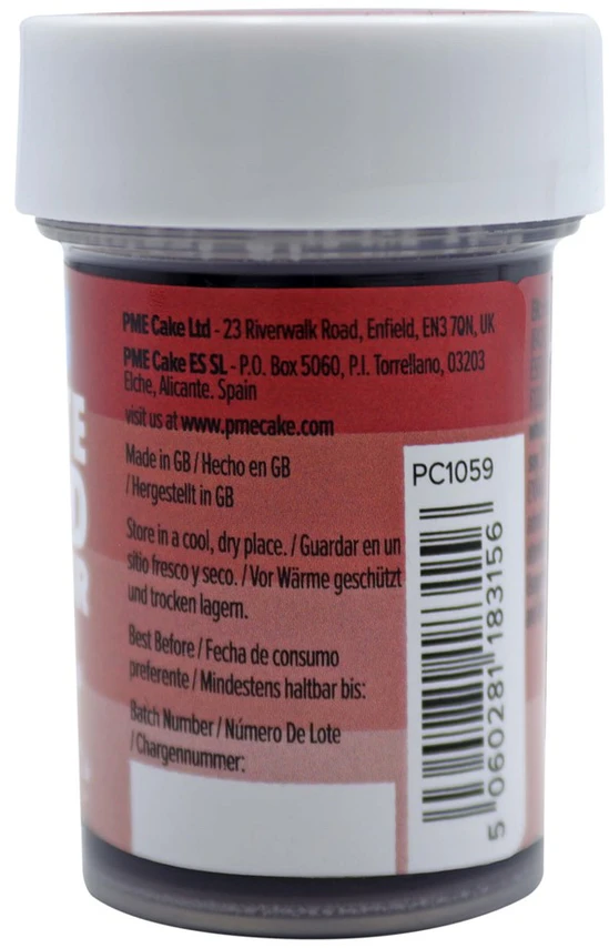 PME Geliniai maistiniai dažai 25g - Grenadinas