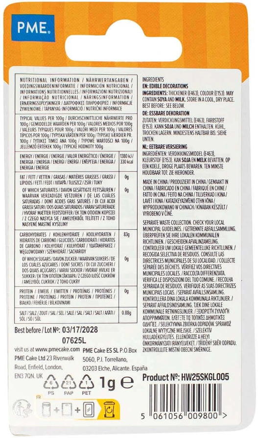 PME Valgomas pabarstukas Šikšnosparniai 1 g