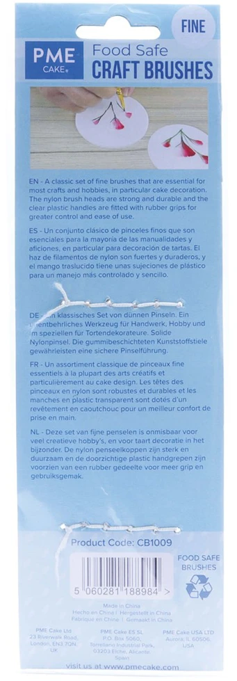 PME konditerijos dažymo teptukai (1-2 mm)