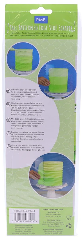 PME Kreminis Smoothing Spatula Waves 25,5 cm
