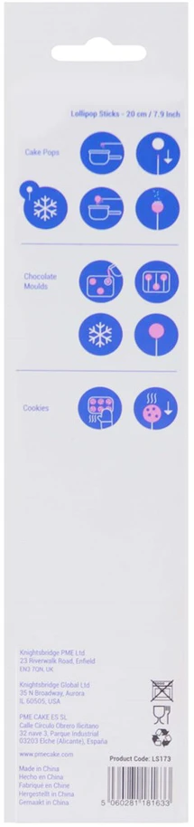 PME Lollipop Sticks (25 vnt.) 20 cm