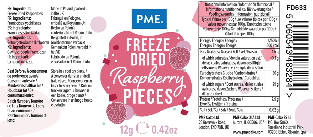 PME Malina liofilizowana 12 g