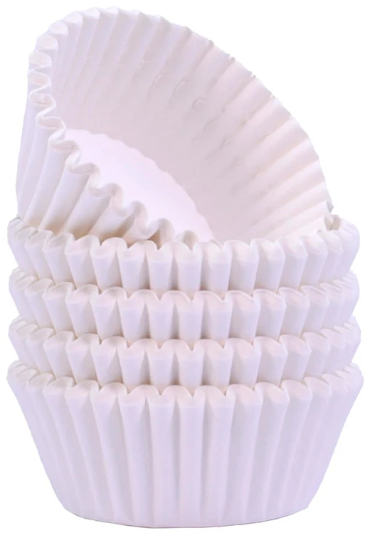 PME Mini Cupcake kepimo puodeliai (100 vnt) Baltos spalvos