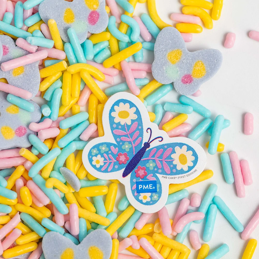 PME pasteliniai drugeliai cukraus pabarstukai 57 g