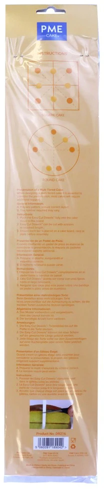PME Plastikinės torto atramos (8 vnt.) 40 cm