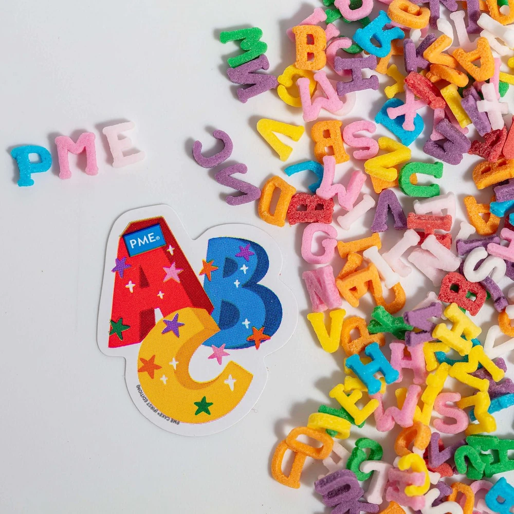 PME Posypka cukrowa tęczowy alfabet 25 g