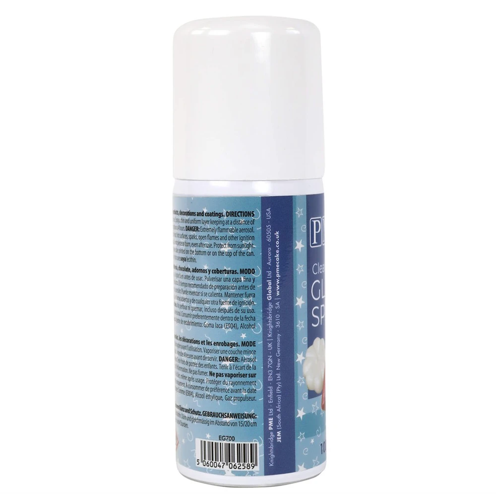PME Purškiklis šokolado blizgesiui, cukraus masė, bespalvis, 100 ml