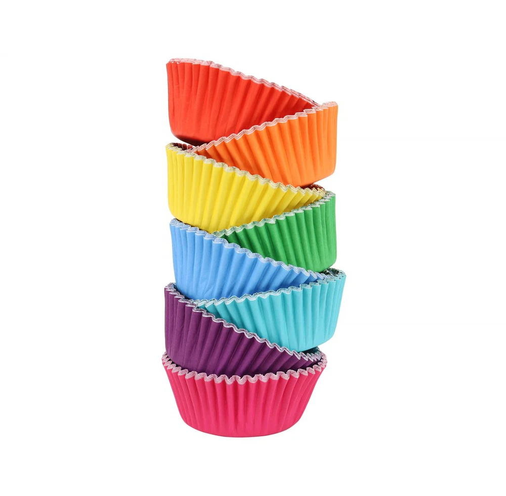 PME Rainbow Cupcake įdėklai (100 vnt.) Daugiaspalviai