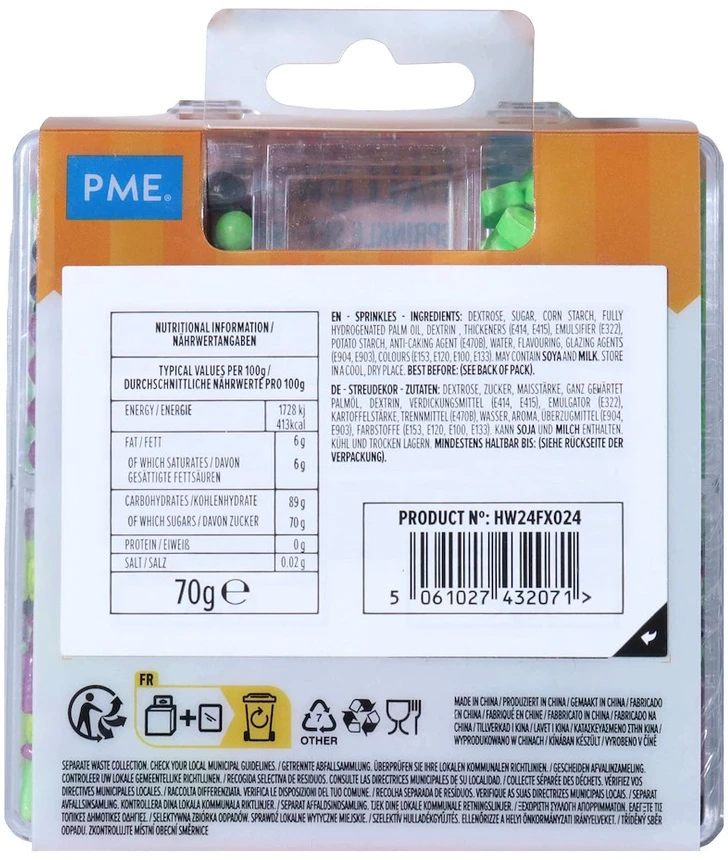 PME Rinkinys posypek 5 w 1 Zła Czarownica 70 g
