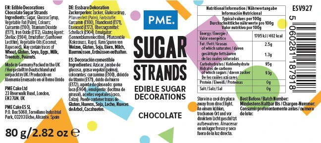 PME Šokoladiniai dekoratyviniai pabarstukai 80 g