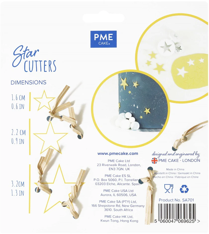 PME Star pjaustytuvų rinkinys (3 vnt.)