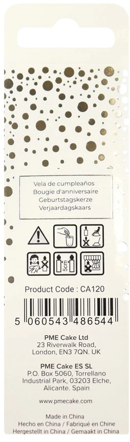 PME Žvakė numeris 0, sidabrinė