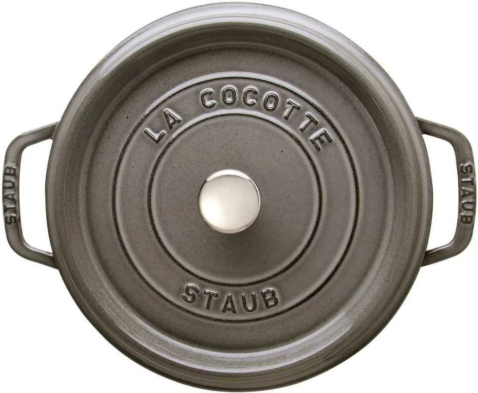 Ketaus puodas STAUB Cocotte 20cm 2,2l, grafito spalvos