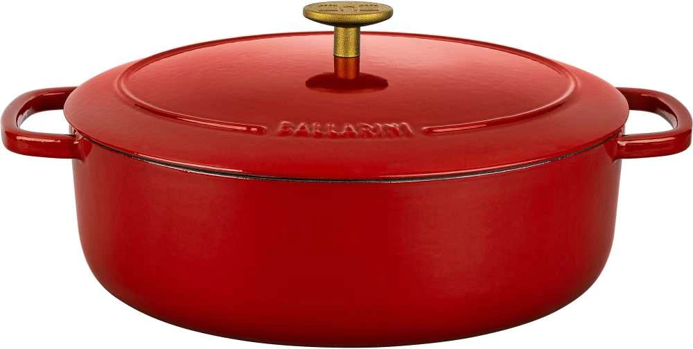 Ketaus puodas BALLARINI BELLAMONTE, 4.5 L, raudonos spalvos