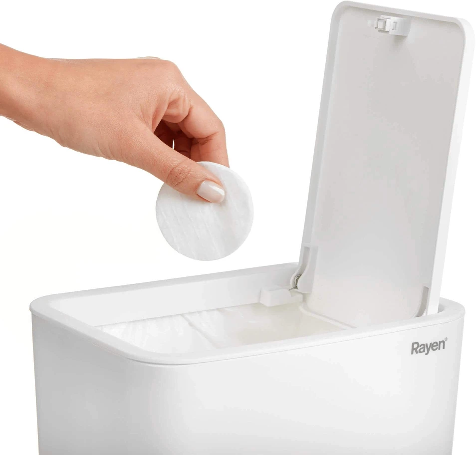 Šiukšlių dėžė RAYEN, baltos sp., 9 L