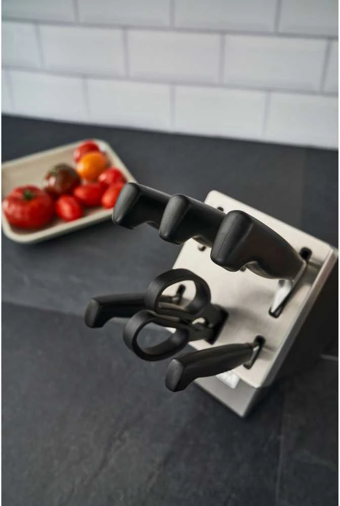 Zwilling Four Star 7 peilių rinkinys su bloku, pilkos spalvos