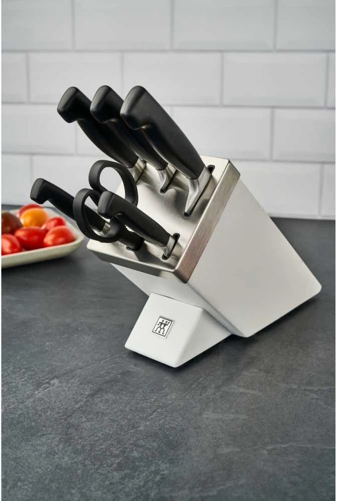 Virtuvės peilių rinkinys Zwilling Four Star 35148-207-0, 7 dalių, Baltas pagrindas