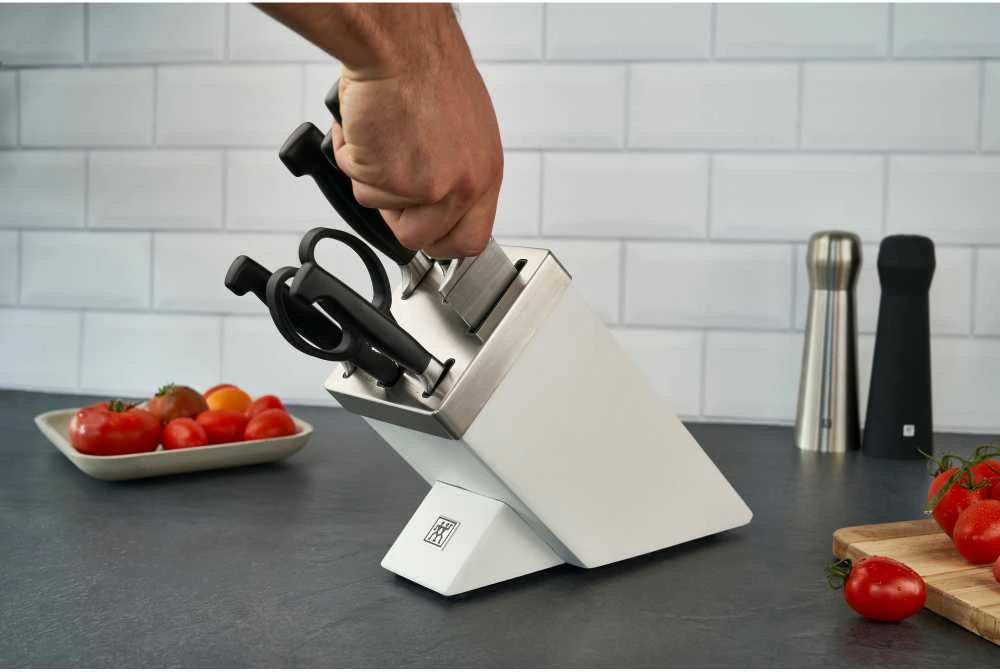 Virtuvės peilių rinkinys Zwilling Four Star 35148-207-0, 7 dalių, Baltas pagrindas