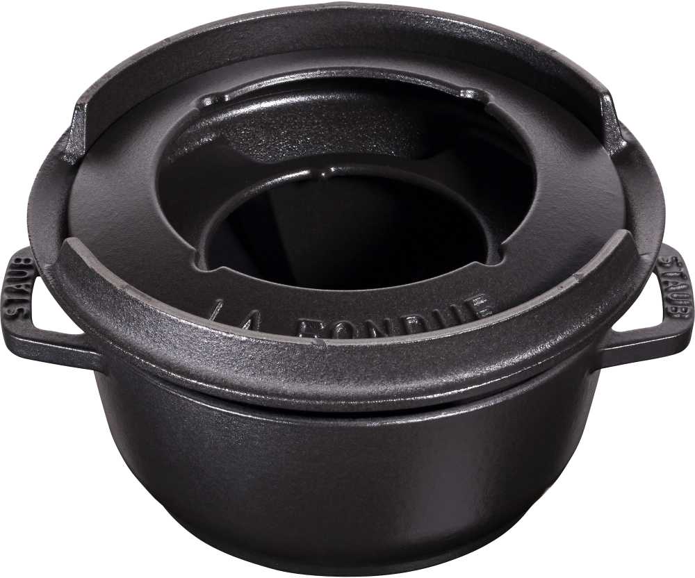 STAUB Rinkinys do fondue 16 cm, juoda