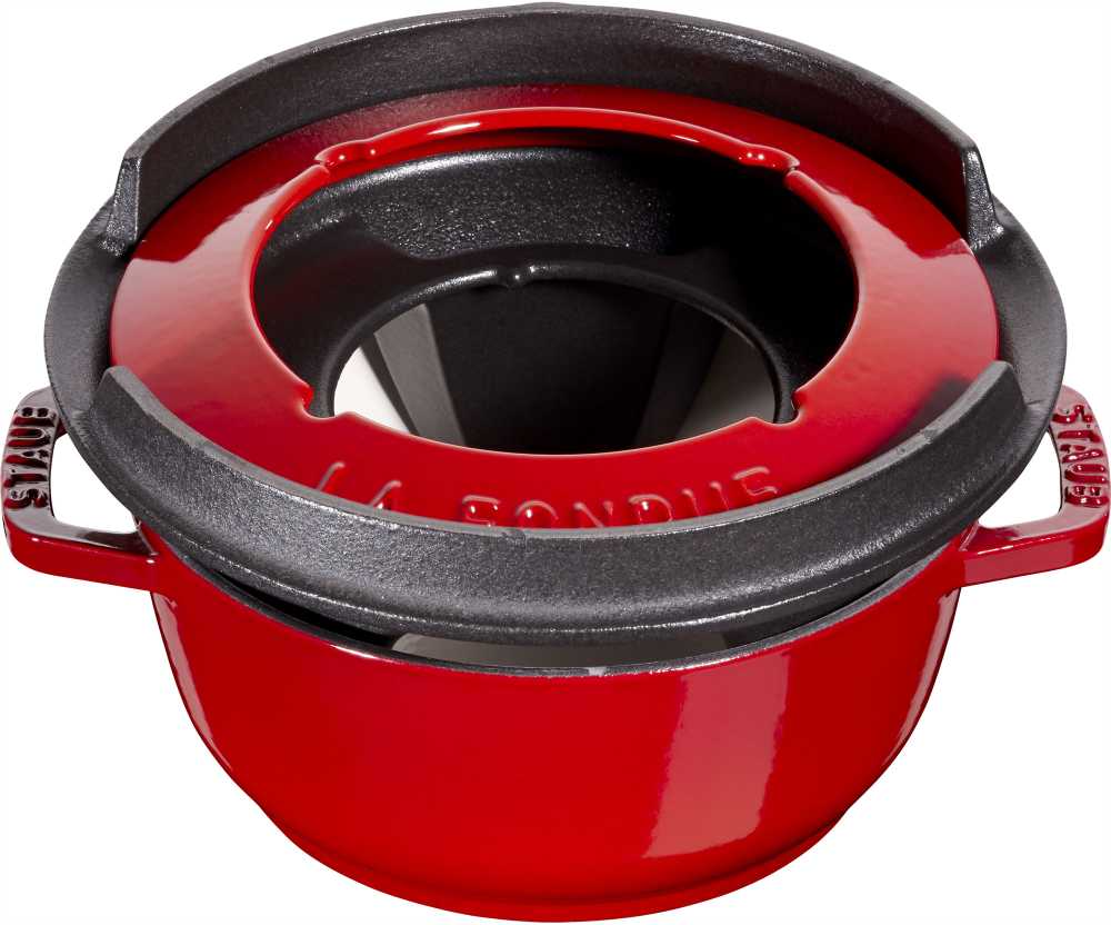 STAUB Rinkinys do fondue 16 cm, raudona