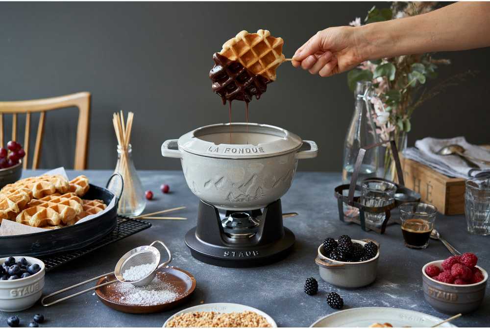 STAUB Fondue rinkinys 20 cm, triufelis
