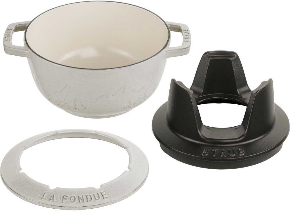 STAUB Fondue rinkinys 20 cm, triufelis
