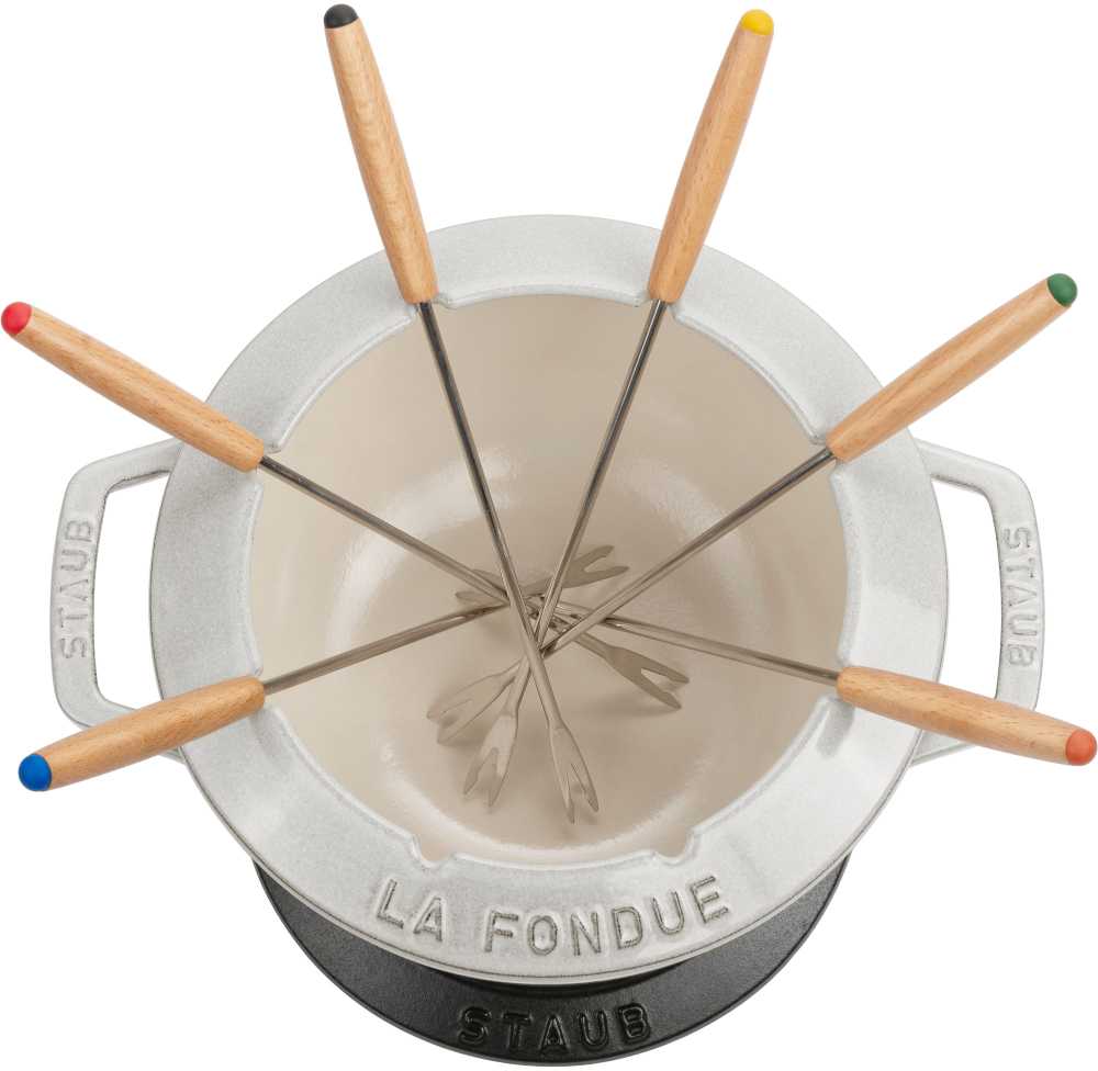 STAUB Fondue rinkinys 20 cm, triufelis