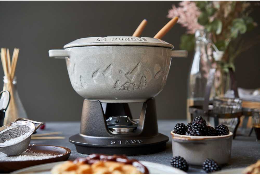 STAUB Fondue rinkinys 20 cm, triufelis