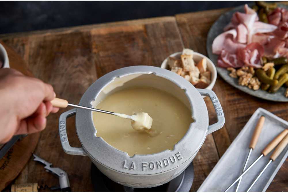 STAUB Fondue rinkinys 20 cm, triufelis
