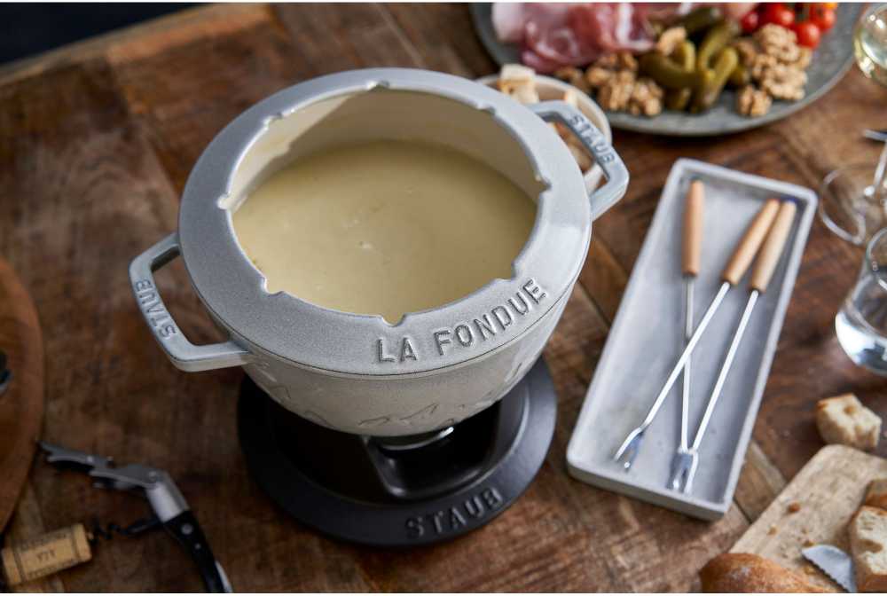 STAUB Fondue rinkinys 20 cm, triufelis