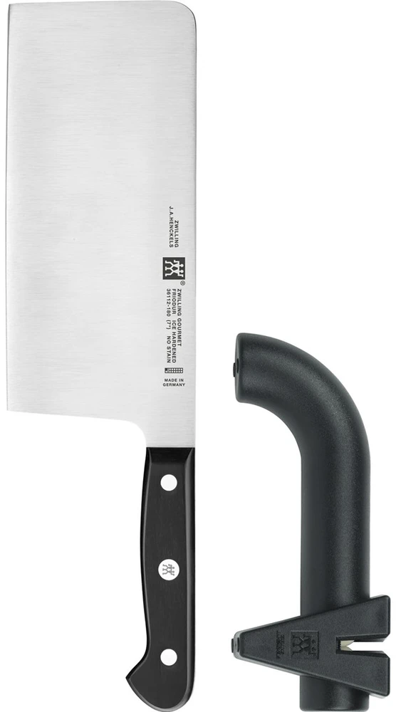 Rinkinys ZWILLING GOURMET: kiniškas kirtiklis 18 cm + galąstuvas