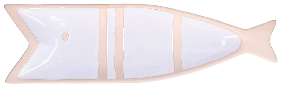 Npc Polska Žuvies lėkštė RITUALI DOMESTICI PELAGICOILLOGICO Balta 38,5 x 11 x 3 cm
