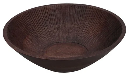 RITUALI DOMESTICI PERSEO 2 medinių dekoratyvinių dubenėlių rinkinys 20 x 5,5 cm