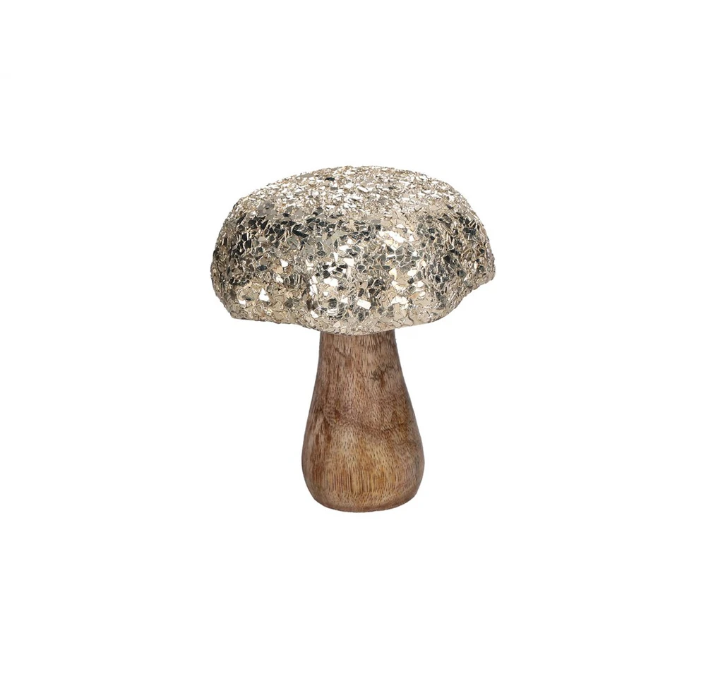 RITUALI DOMESTICI STUDIO54 4 grybų dekoratyvinių figūrėlių rinkinys 10 x 12 cm
