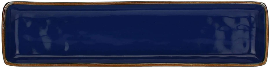 ROSE&TULIPANI CONCERTO BLU COBALTO 4 stačiakampių padėklų rinkinys 32 x 8 cm