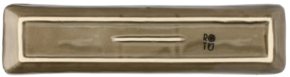 ROSE&TULIPANI CONCERTO GRIGIO TORTORA 4 stačiakampių padėklų rinkinys 32 x 8 cm