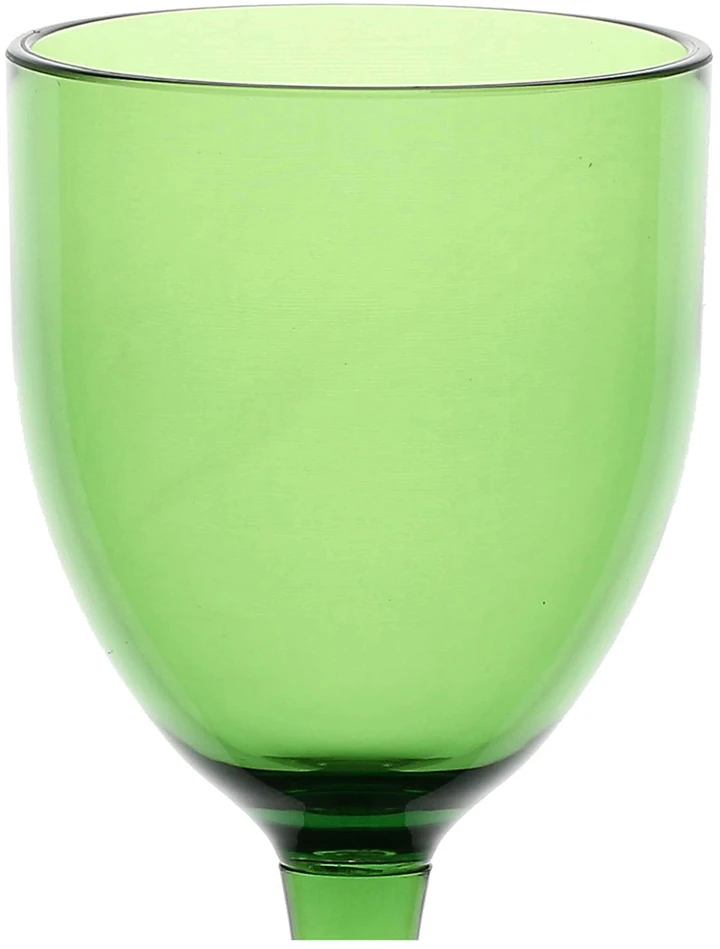 ROSE&TULIPANI FIABA 6 akrilinių vyno taurių rinkinys 400 ml, žalia