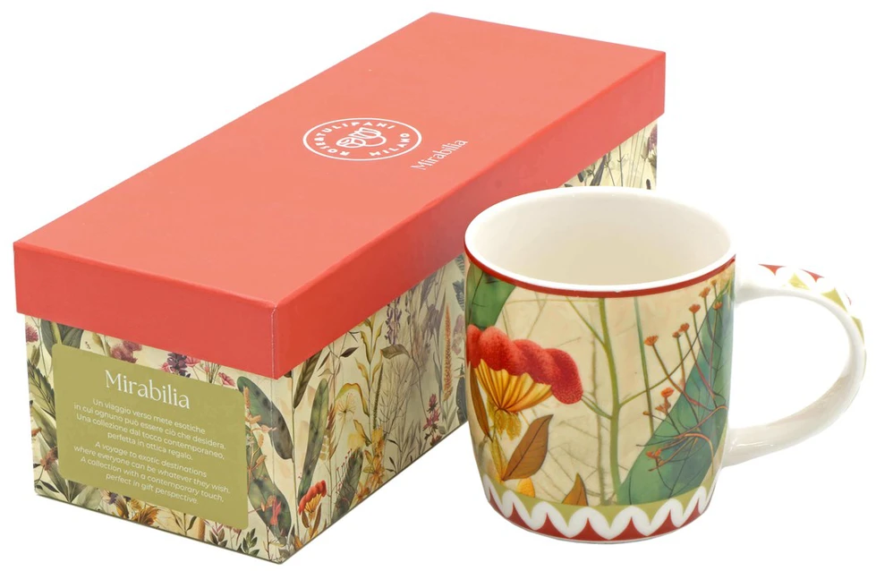 ROSE&TULIPANI MIRABILIA 2 puodelių rinkinys, 420 ml, raudoni