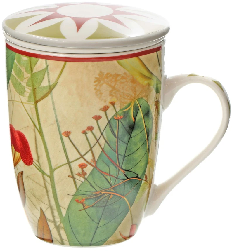 ROSE&TULIPANI MIRABILIA 4 arbatinių puodelių rinkinys, 300 ml, raudoni