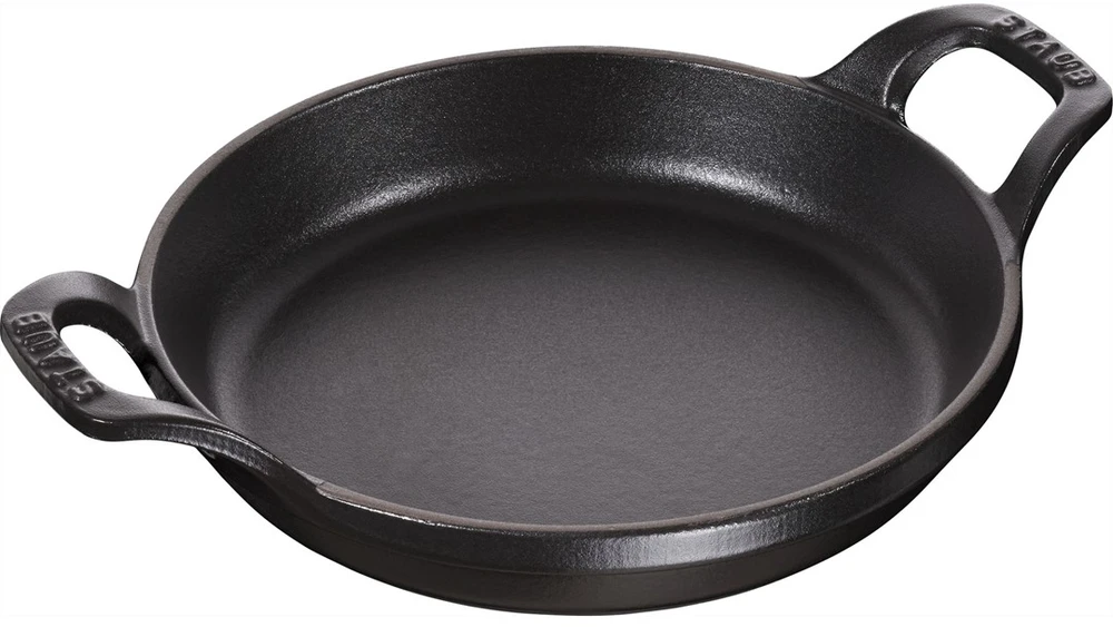 STAUB apvali mini kepimo ir troškinimo forma, 20 cm, juoda