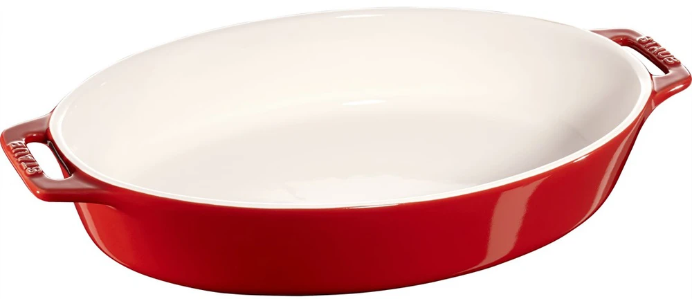 STAUB COOKING Ovali keraminė lėkštė 2,3 ltr, raudona