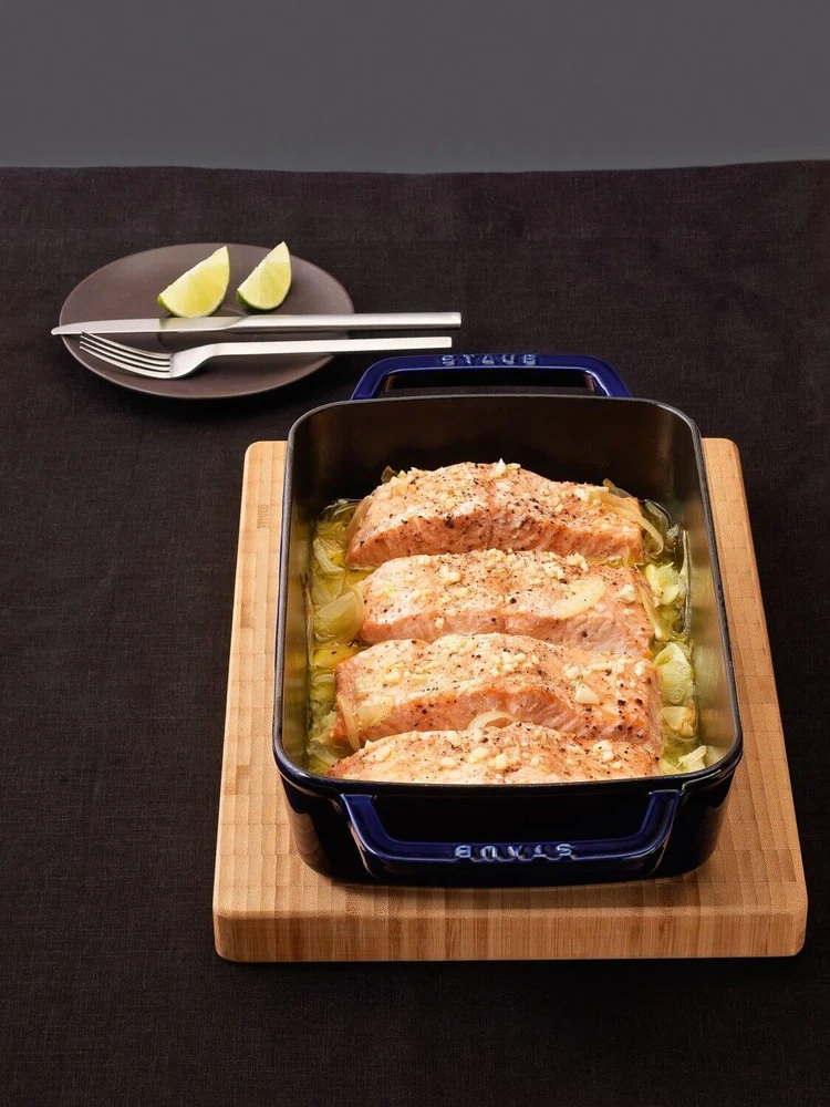 STAUB COOKING Stačiakampė keraminė lėkštė 400 ml, mėlyna