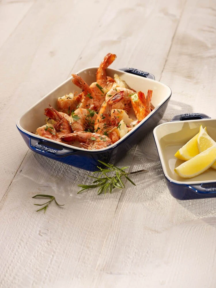 STAUB COOKING Stačiakampė keraminė lėkštė 400 ml, mėlyna