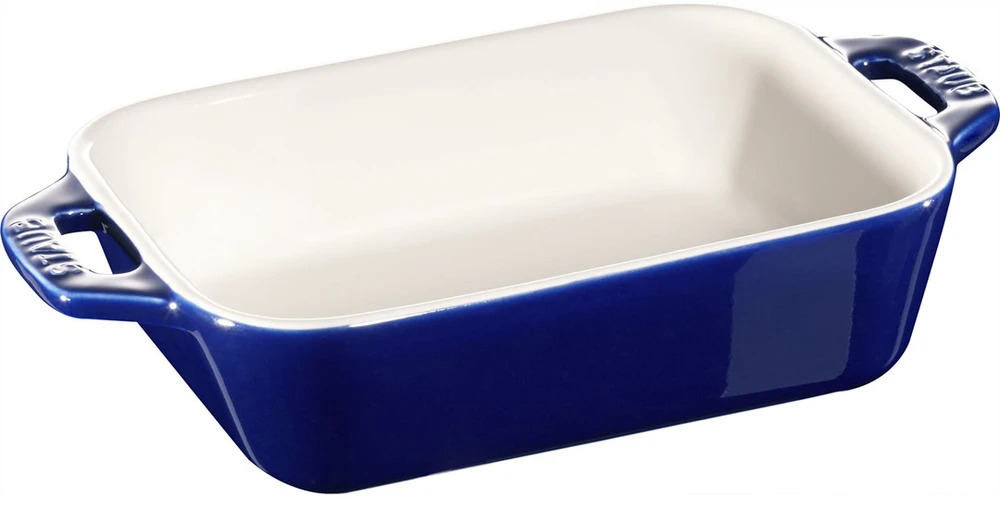 STAUB COOKING Stačiakampė keraminė lėkštė 400 ml, mėlyna