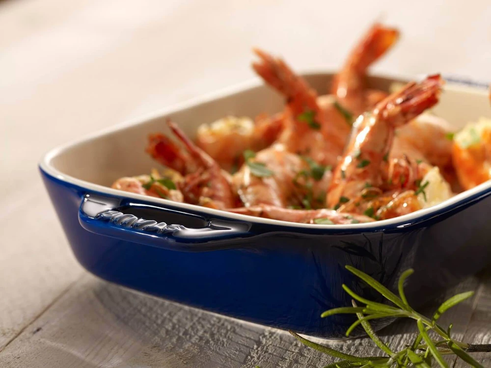STAUB COOKING Stačiakampė keraminė lėkštė 400 ml, mėlyna