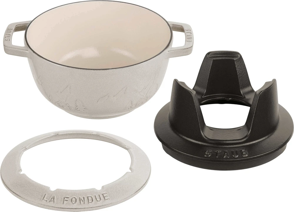 STAUB Fondue rinkinys 20 cm, triufelis